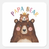 Sticker Carré Papa Bear (Devant)