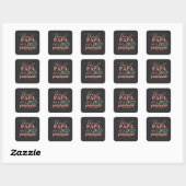 Sticker Carré Papa fier d'un diplômé (Feuille)