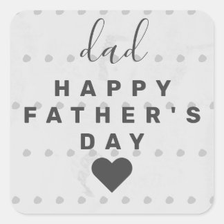 Sticker Carré Papa Happy Fête des pères ♥️