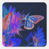 Sticker Carré Papillon  (Devant)