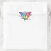 Sticker Carré Papillon arc-en-ciel (Sac)