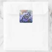 Sticker Carré Papillon bleu (Sac)