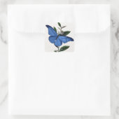 Sticker Carré Papillon bleu (Sac)
