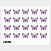 Sticker Carré papillon d'autocollant (Feuille)
