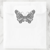 Sticker Carré Papillon de style (Sac)