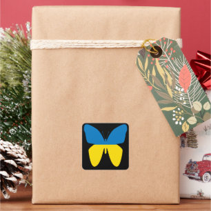 Sticker Carré Papillon d'Ukraine