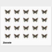 Sticker Carré Papillon Pansy Bleu (Feuille)