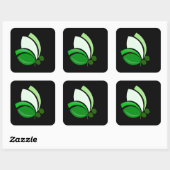 Sticker Carré Papillon point-virgule (Feuille)