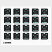 Sticker Carré Papillon/sensibilisation...EDS (Feuille)