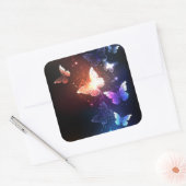 Sticker Carré Papillons de nuit lumineux (Enveloppe)