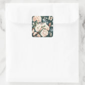 Sticker Carré Papillons et fleurs (Sac)