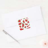 Sticker Carré Pâque juteuse Tranches Motif de fruits (Enveloppe)