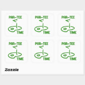 Sticker Carré Par Tee Time (Feuille)