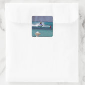 Sticker Carré Paradis du Jet Ski (Sac)