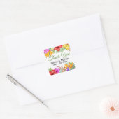 Sticker Carré Paradise du Jardin tropical (Enveloppe)