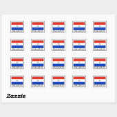 Sticker Carré Paraguay (Feuille)