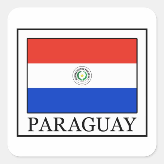Sticker Carré Paraguay (Devant)