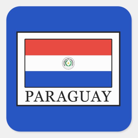 Sticker Carré Paraguay (Devant)