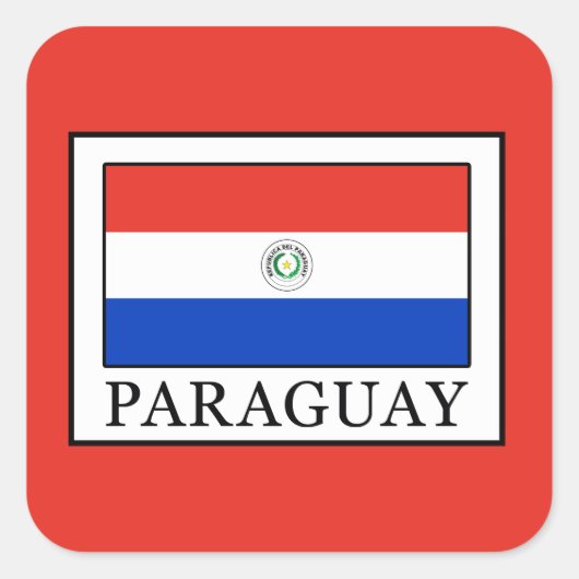 Sticker Carré Paraguay (Devant)