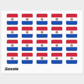 STICKER CARRÉ PARAGUAY (Feuille)