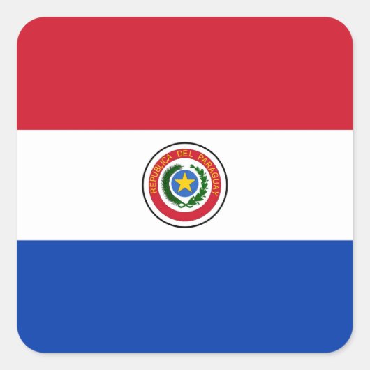 STICKER CARRÉ PARAGUAY (Devant)