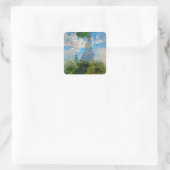 Sticker Carré Parasol Monet Femme Impressionnisme (Sac)