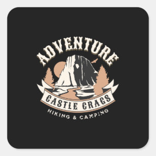 Sticker Carré Parc d'État de Castle Crags Californie