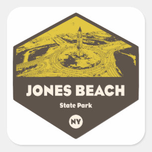 Sticker Carré Parc d'État de Jones Beach New York