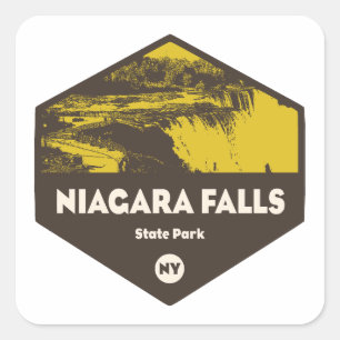 Sticker Carré Parc d'État des chutes du Niagara New York