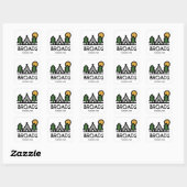 Sticker Carré Parc national Broads (Feuille)