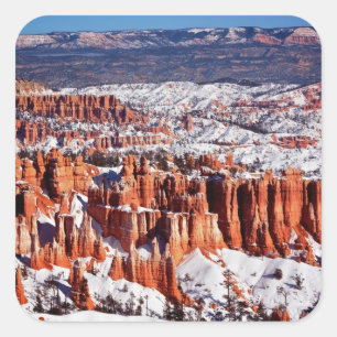 Sticker Carré Parc national de canyon de Bryce