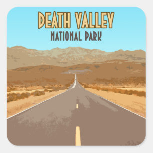 Sticker Carré Parc national de Death Valley Nevada Californie