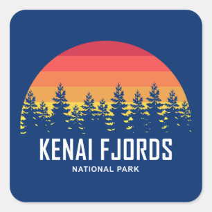 Sticker Carré Parc national de Kenai Fjords