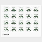 Sticker Carré Parc national de Sequoia (Feuille)