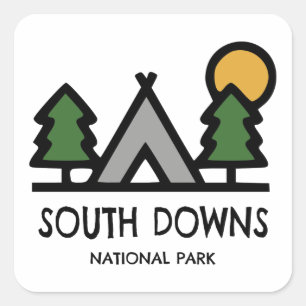 Sticker Carré Parc national de South Downs