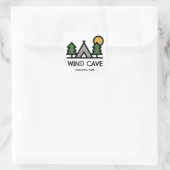Sticker Carré Parc national de Wind Cave (Sac)