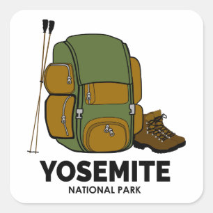 Sticker Carré Parc national de Yosemite
