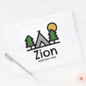 Sticker Carré Parc national de Zion (Enveloppe)