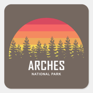 Sticker Carré Parc national des Arches