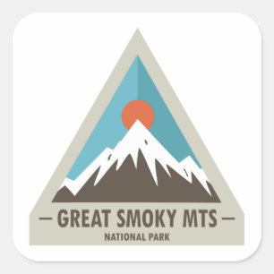 Sticker Carré Parc national des Great Smoky Mountains