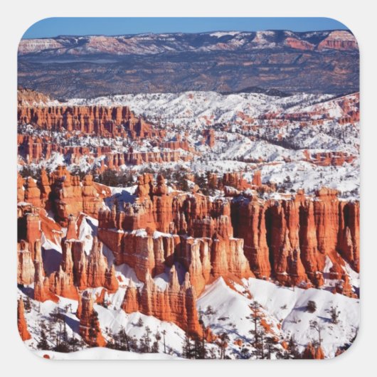 Sticker Carré Parc national du Bryce Canyon (Devant)