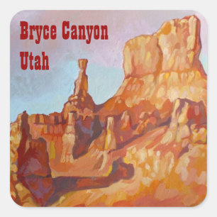 Sticker Carré Parc national du Bryce Canyon
