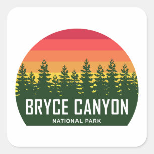 Sticker Carré Parc national du Bryce Canyon