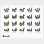 Sticker Carré Parc national Jasper (Feuille)