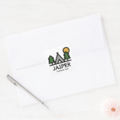 Sticker Carré Parc national Jasper (Enveloppe)