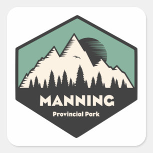 Sticker Carré Parc provincial Manning