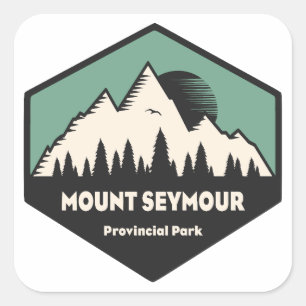 Sticker Carré Parc provincial Mont Seymour