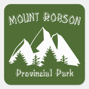 Sticker Carré Parc provincial Mount Robson