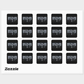 Sticker Carré Parce que la science (Feuille)