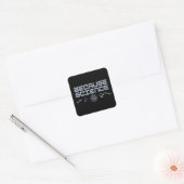 Sticker Carré Parce que la science (Enveloppe)